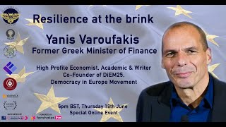Yanis Varoufakis, ex-Greek Finance Minister, DiEM25 Co-Founder, high profile Economist: Talk + Q&A