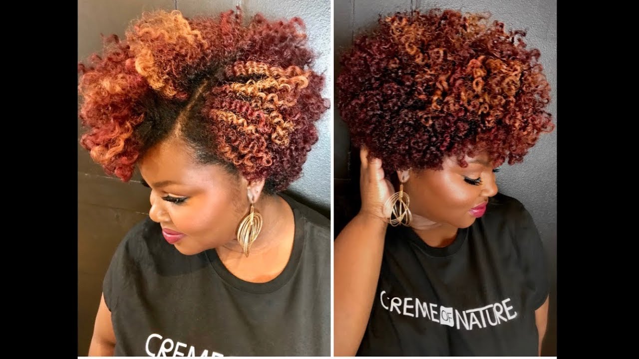 Shine In Color Makeover W Creme Of Nature Charyjay Youtube