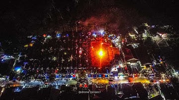 Malam terakhir jambore ranting tahun 2022 Kec. sindangbarang, penyunutan api unggun 🔥 drone video