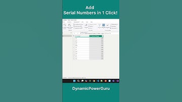 Power BI Tips: Add Serial Number Using Power Query