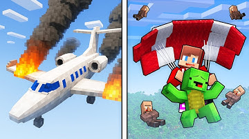 Can Mikey and JJ Survive a Plane Crash in Minecraft? (Maizen)