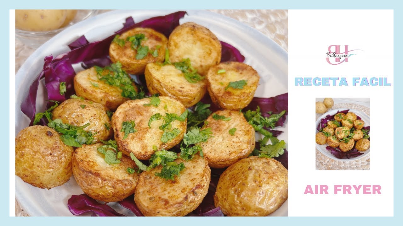 PAPAS sazonadas Con ESPECIAS en AIR FRYER GOURMIA. YouTube