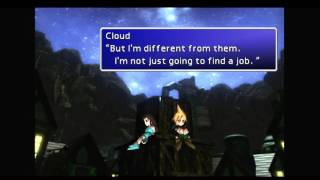 Cloud and Tifa Childhood Promise FFVII Original Game