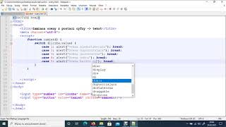 Lekcja 7 Kurs Javascript. Konstrukcja warunkowa SWITCH - zamiana oceny na postać słowną
