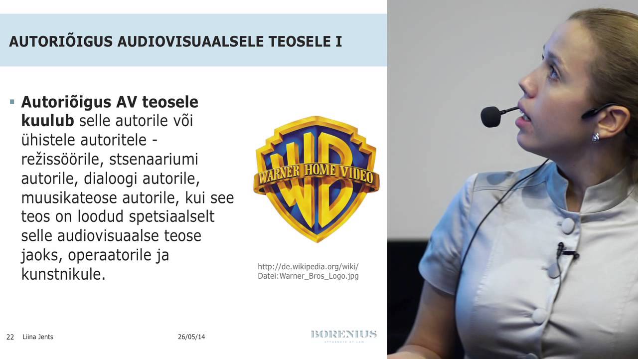 Olevik ja kehtiv autoriõigusealane regulatsioon, põhimõtted ja olulisemad märksõnad (20.05.2014)