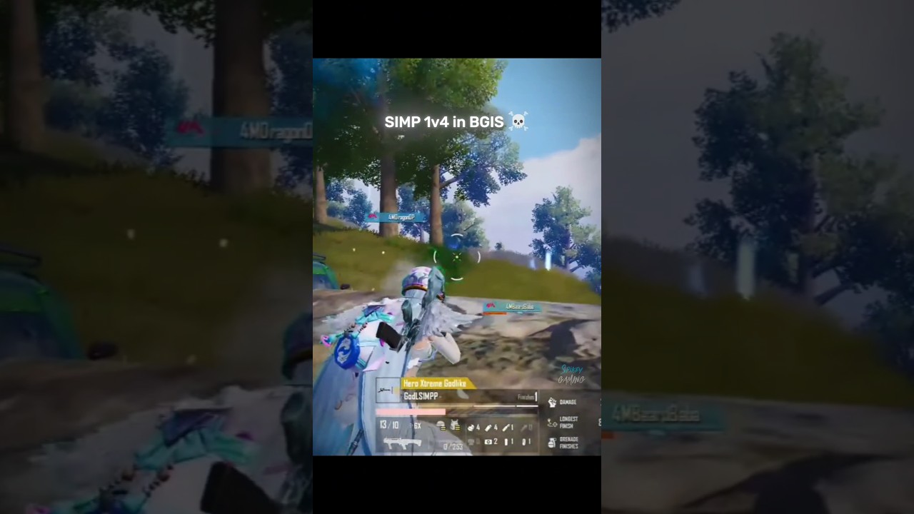 Simp 1v4 in BGIS ☠️ Santra Na Mane 🔥 