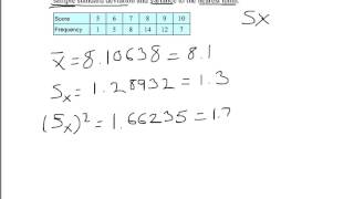U12 D1 Standard Devation and Variance Part 1