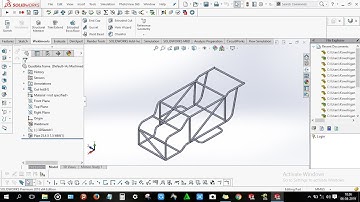 How to design Quad Bike frame in solidworks