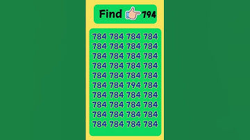 spot the hidden number-odd one challange #Numbere #FunIQTest #oddonesearch  #spotoddletter