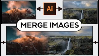 How To Merge Two Photos Into One | Merge Two Photos Adobe Illustrator 2024