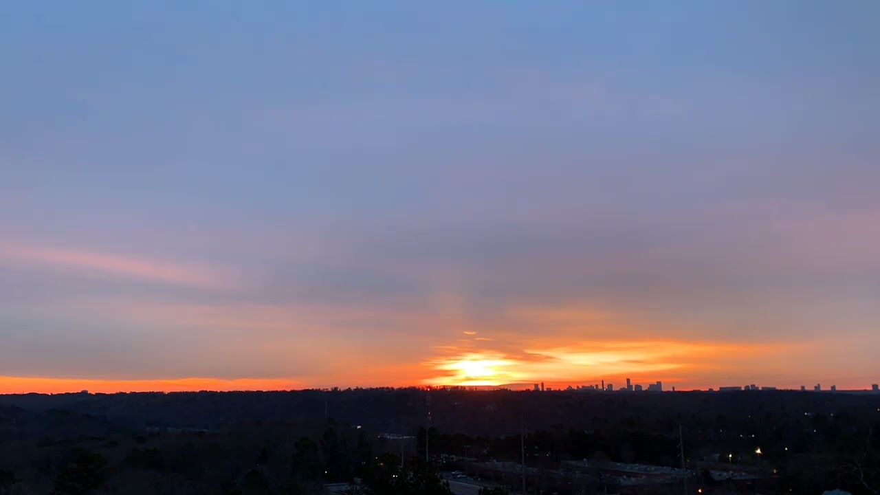 The color transitions of this sunrise are intense 