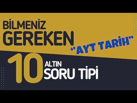 AYT Tarih Tahmin Yeni Video - YKS 2024 | Muhtemel Soru Tipleri #tyt #ayt #yks