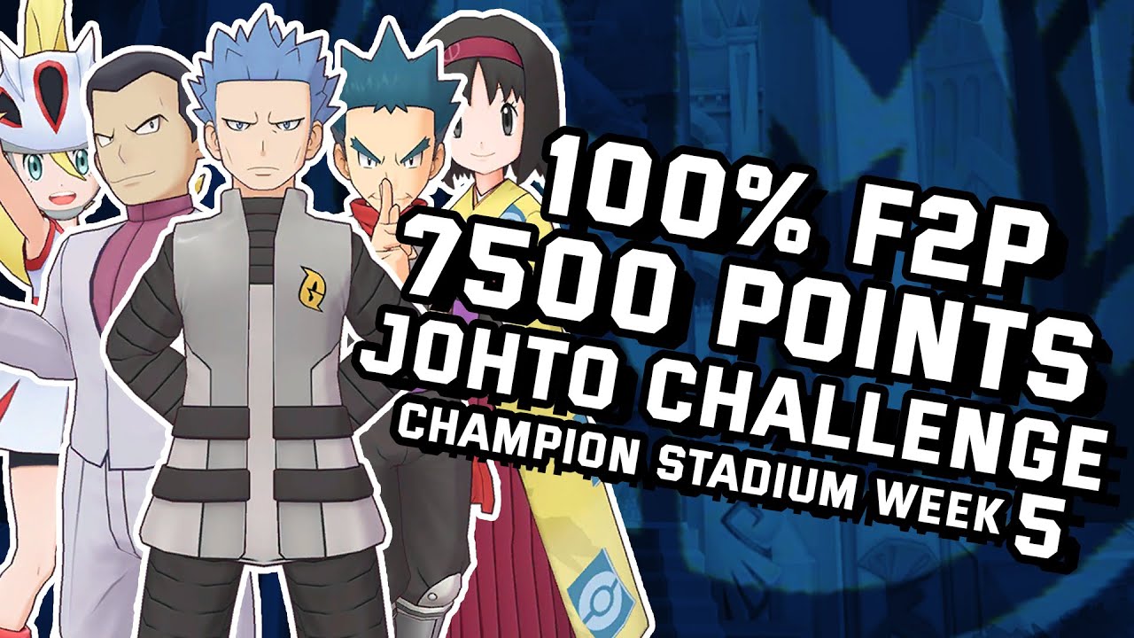 F2P 7500 Points Master Mode Champion Stadium Johto Challenge Week 5 | Pokemon Masters EX| ポケマス