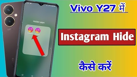 Vivo y27 me Instagram hide kaise kare | how to hide Instagram in Vivo y27
