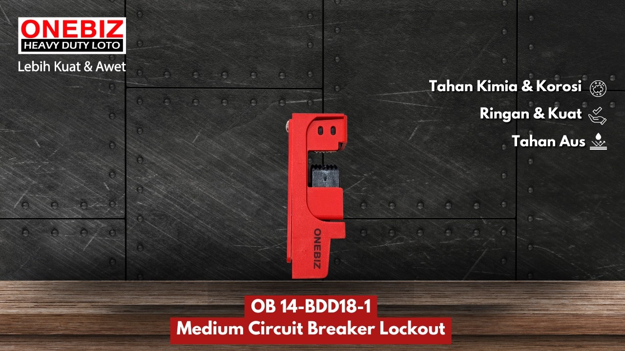 ONEBIZ Heavy Duty Loto OB 14-BDD18-1 Medium Circuit Breaker Lockout ...