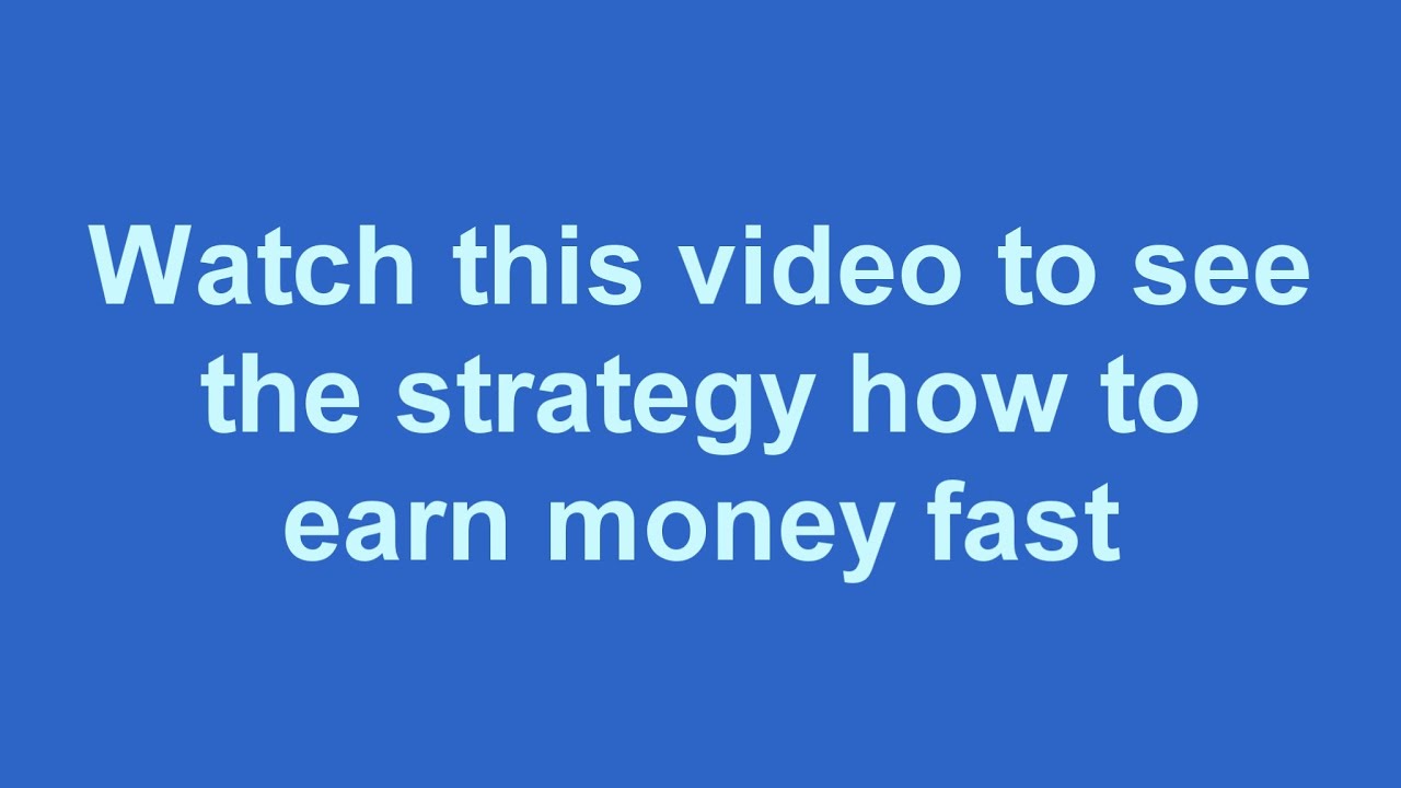 Strategy How to Earn Money Online Without Investment - YouTube