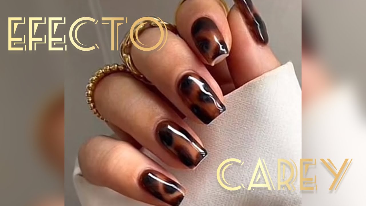 COMO HACER UÑAS EFECTO CAREY!Diseño tendencia!