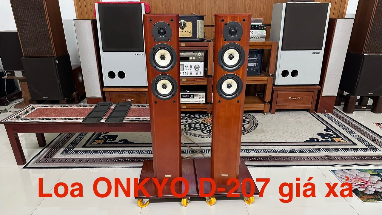 ONKYO D-207F speakers, this pair is being sold at an incredibly
