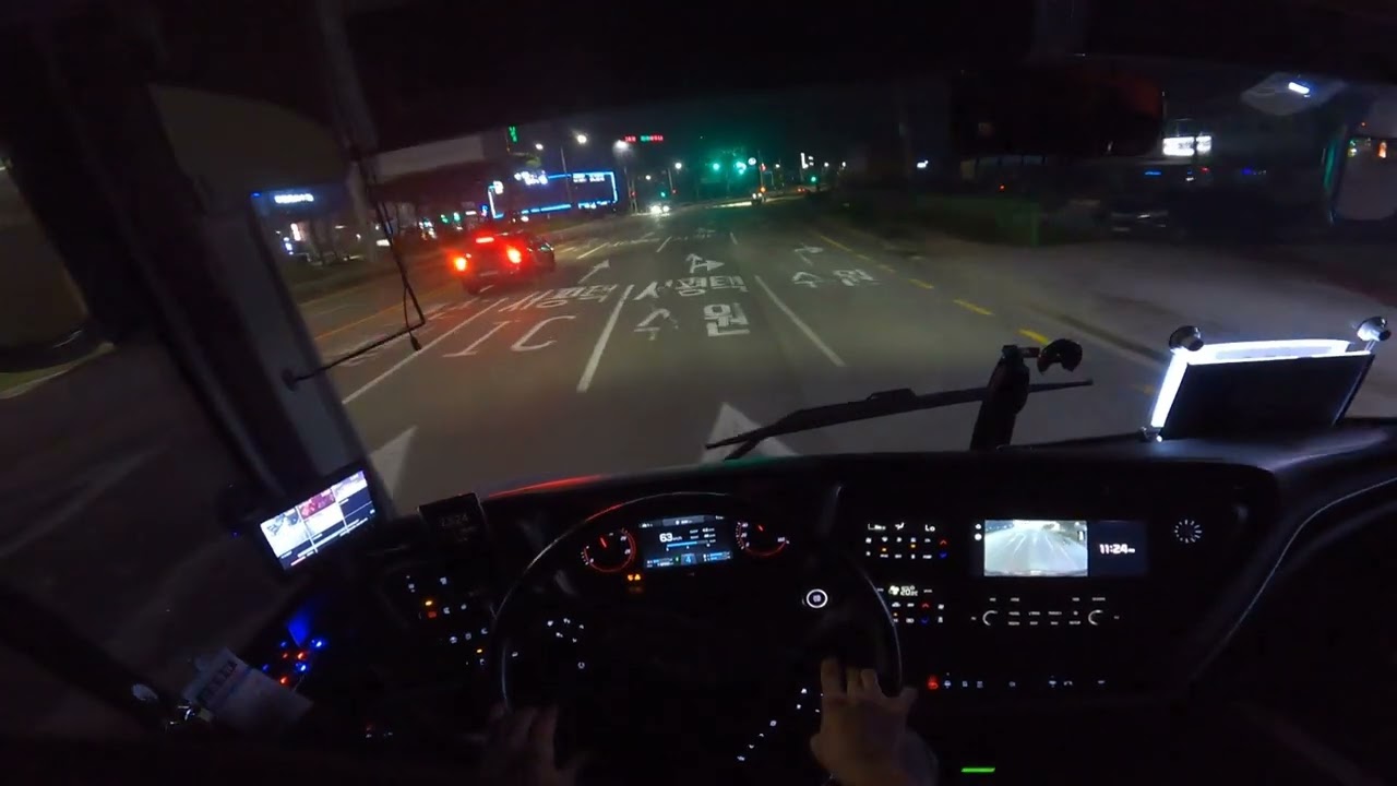 기아 신형그랜버드 / 버스기사 1인칭 시점 :: 2023 Kia Granbird SILKROAD+ ZF 6AMT