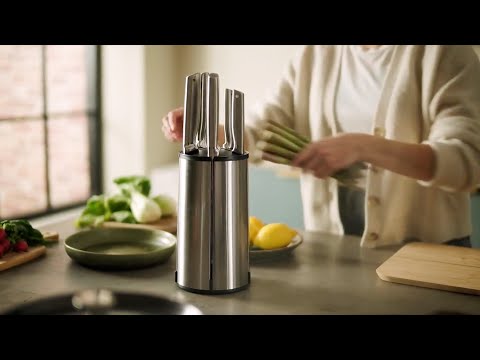 Набор кухонных ножей Joseph Joseph Elevate Carousel 6 предметов Steel (10546), видео 1