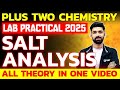 Plus Two Chemistry Lab | Salt Analysis | All Theory in One Video | Exam Winner +2