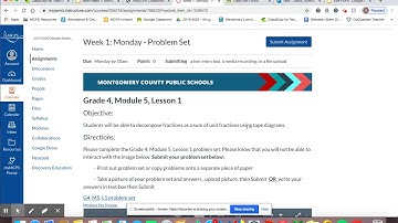How to submit assignments and answer discussion question on myMCPS Classroom