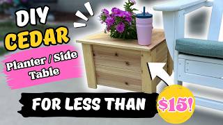 🪴DIY Planter And Side Table For Less Than $15!