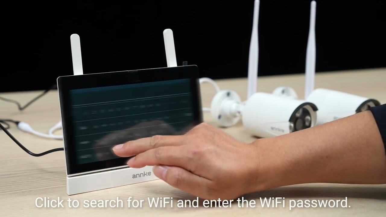 How to Connect the Camera to the ANNKE 4CH Wireless NVR System