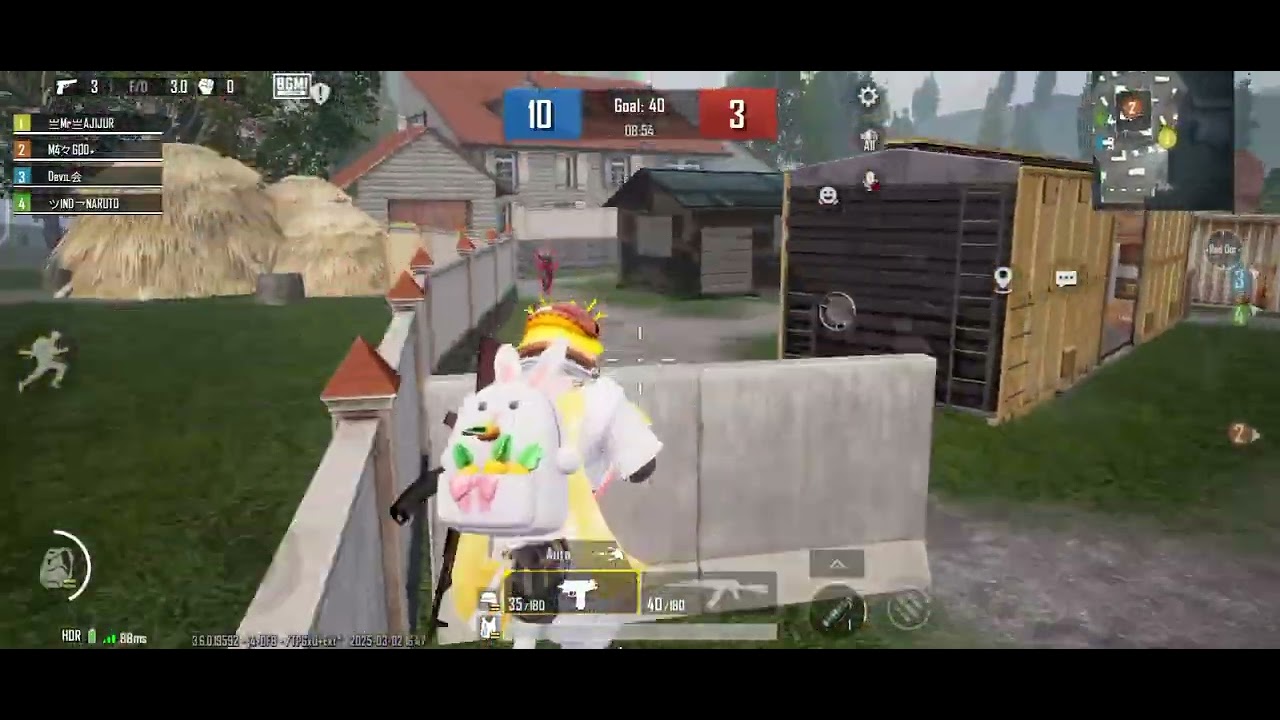 Bgmi gaming Arina 4v4 video game on ganger boyss000 - YouTube