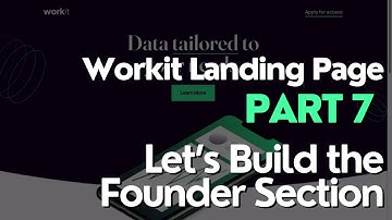 Workit Landing Page (Part 7) - Build the Founder Section