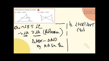 Geometry B: 8.2 - Proving Triangle Similarity by AA