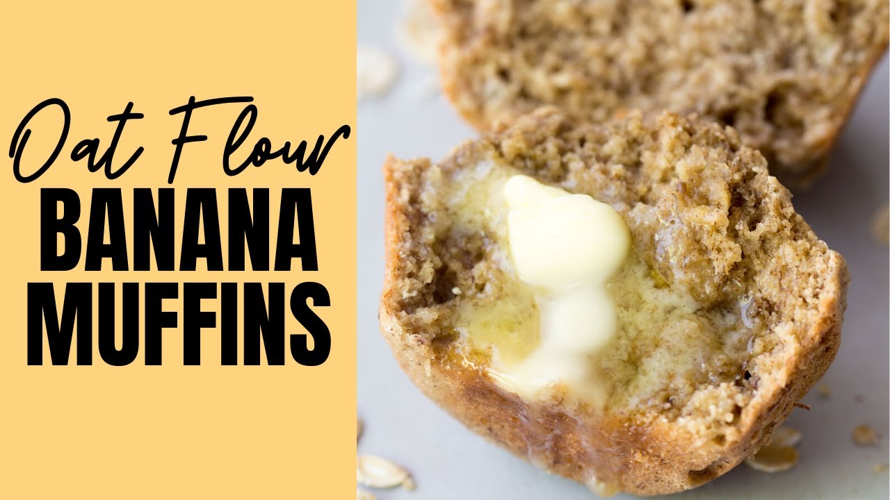 Oat Flour Banana Muffins