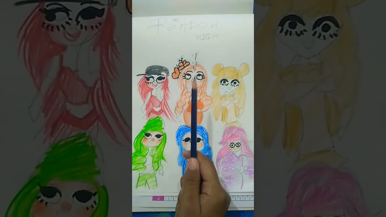 Rainbow high characters drawing ✨ 