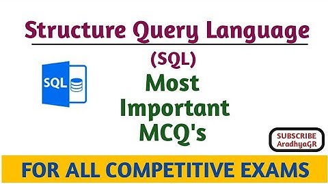 SQL MCQ