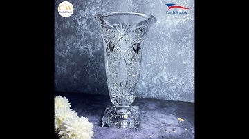 Lọ Hoa Decor Mài Nghệ Thuật Pha Lê Tiệp Bohemia 8KF98