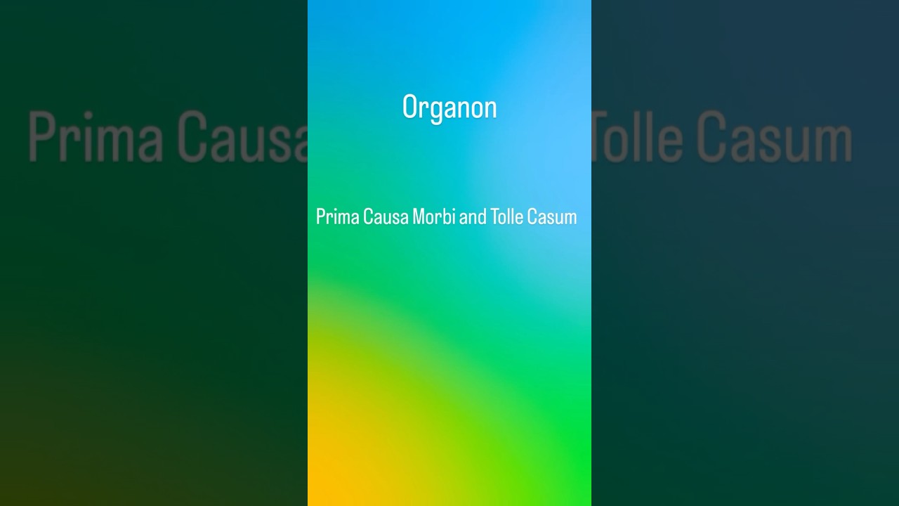 Prima Causa Morbi and tolle Causam