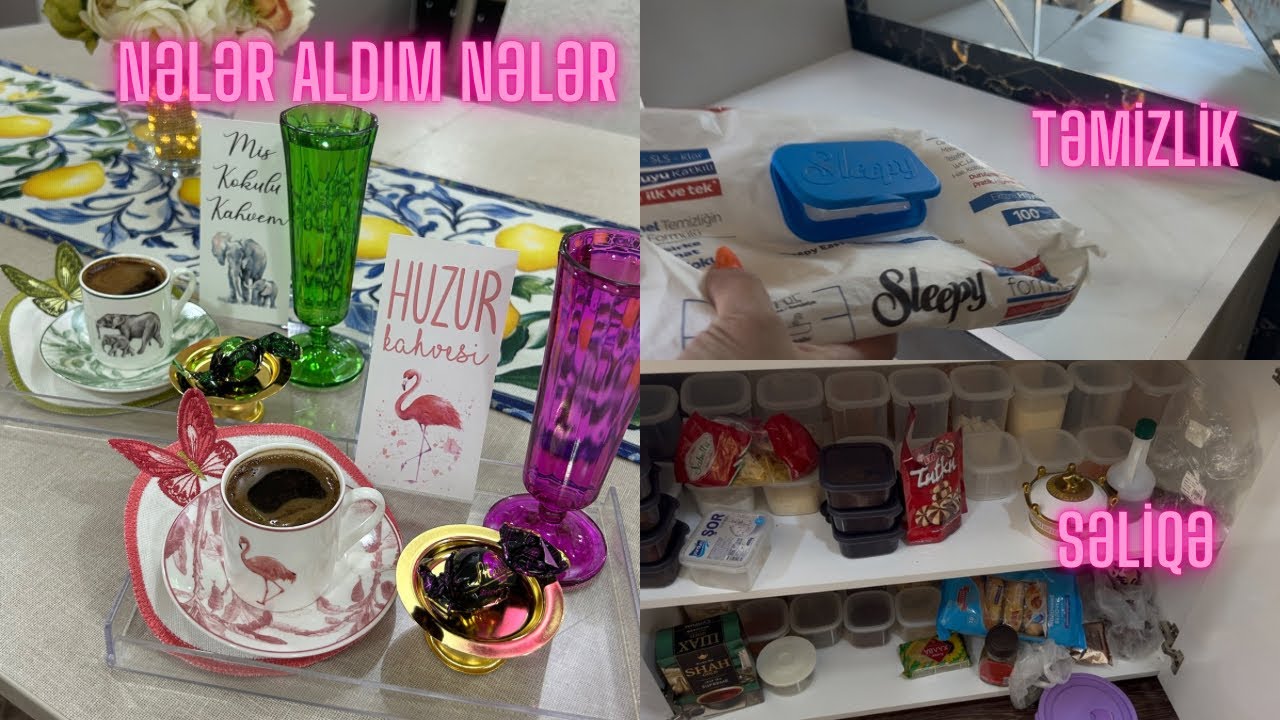 Yeni Qablarım🫠Sifariş niyə gecikir❓Təmizlik və Səliqə✨SÖHBƏTLİ VLOG