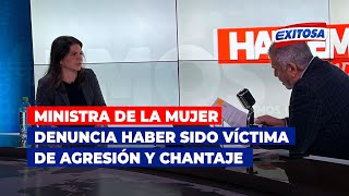 🔴🔵Ministra de la Mujer denuncia haber sido víctima de agresión y chantaje por parte de su concuñado