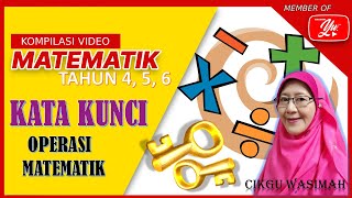 TAHUN 4, 5 DAN 6 | KATA KUNCI OPERASI MATEMATIK TAHUN 4, 5 DAN 6 | KATA KUNCI OPERASI MATEMATIK