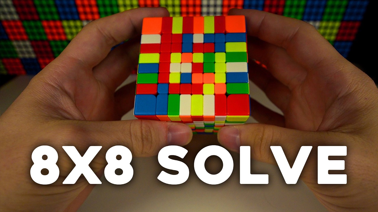 ASMR : Je Résous Un Rubik's Cube 8x8 (No Talking)