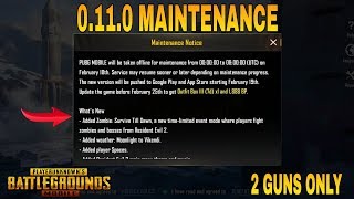 Maintenance Break Pubg Mobile 0.11.0 Update is Here | No New Gun