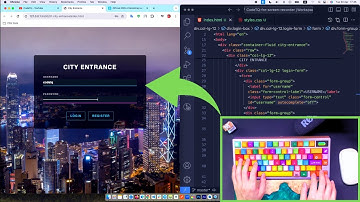 ASMR Programming - City Entrance Login Page - No Talking - CodeTQ