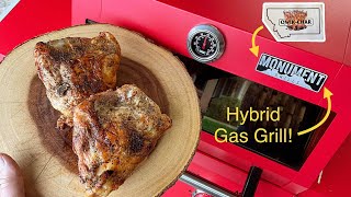 Charcoal Roasted Chicken Breasts on a Gas Grill! / Qwik Char Charcoal Grill Insert For Gas Grills!
