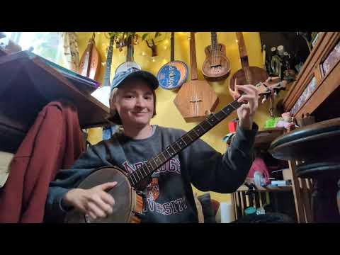 Twinkle Twinkle Little Star on banjo - slow to fast to unhinged