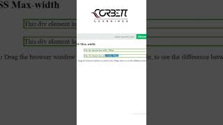 CSS Width and Max-width | Learn CSS from Basics || #corbettlearnings #corbettinc