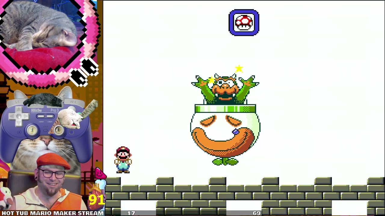 Super Mario World Troll Contest Hacks: Bearwear, Even warmer, mario goes to fish hell, wuper mario