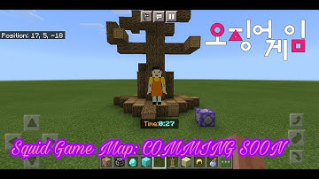 Creating Squid Game in Minecraft PE | Command Creation | No Mods or Add-ons