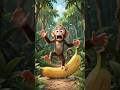 🍌 Monkey's Banana Plan Went Totally Wrong 😂🐵 #shorts #funnyanimation #comedy #cartoon #fail #viral