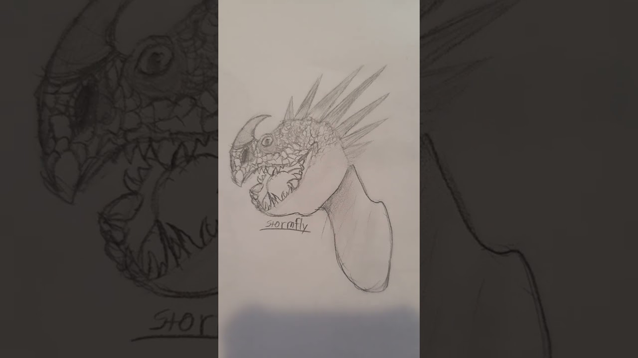 I drew Stormfly from Httyd! 
