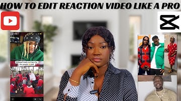 HOW TO MAKE & EDIT REACTION VIDEO  ON CAPCUT